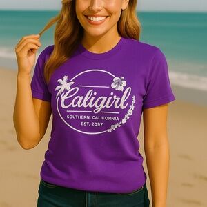 CaliGirl Southern California T-Shirt – Purple